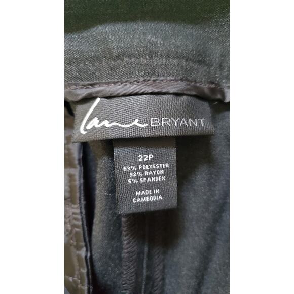 Women's NWT Lane Bryant The Lena Moderately Curvy Straight Legg Sz 22 Smoke Gray - Picture 4 of 5